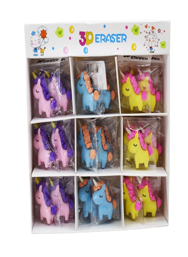 Asera Unicorn Erasers for Kids/Girls Birthday Return Gifts (Set of 36) - Image 4
